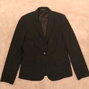 THEORY Women’s Career Black Fitted Blazer Jacket 6